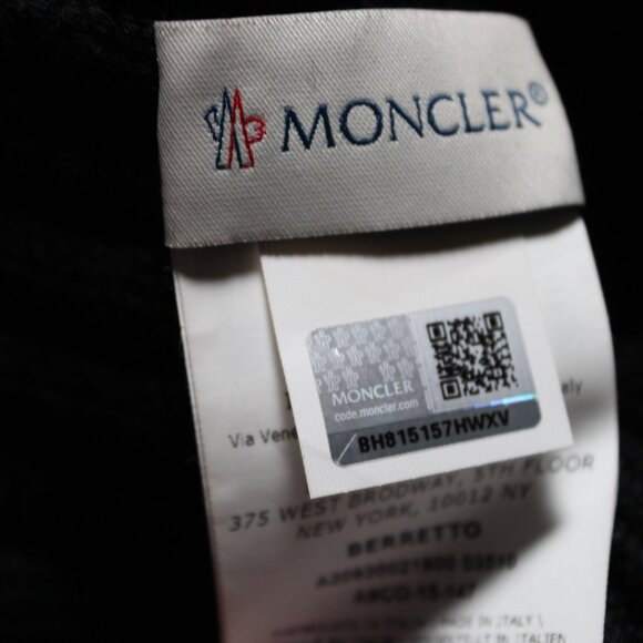 Moncler Real Fur Beanie Ribbed Knit Wool Hat One Size main image 4